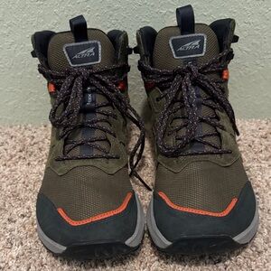 Altra Men's Green and Orange Lone Peak Hikers 3